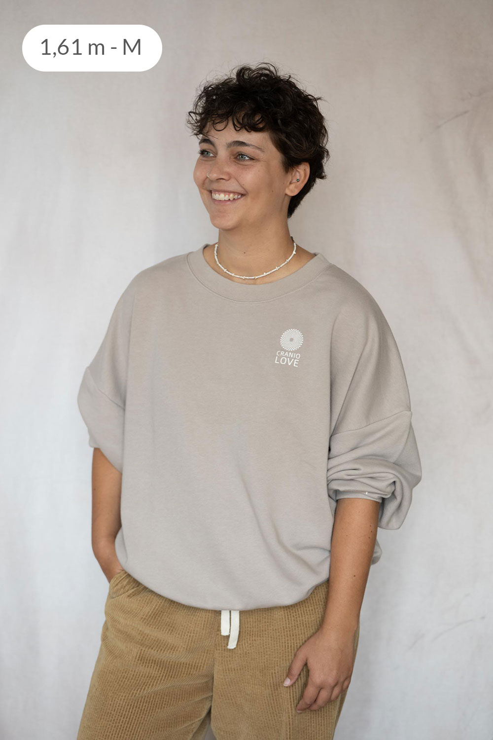 Cranio Love Pullover - Taupe – Bild 6