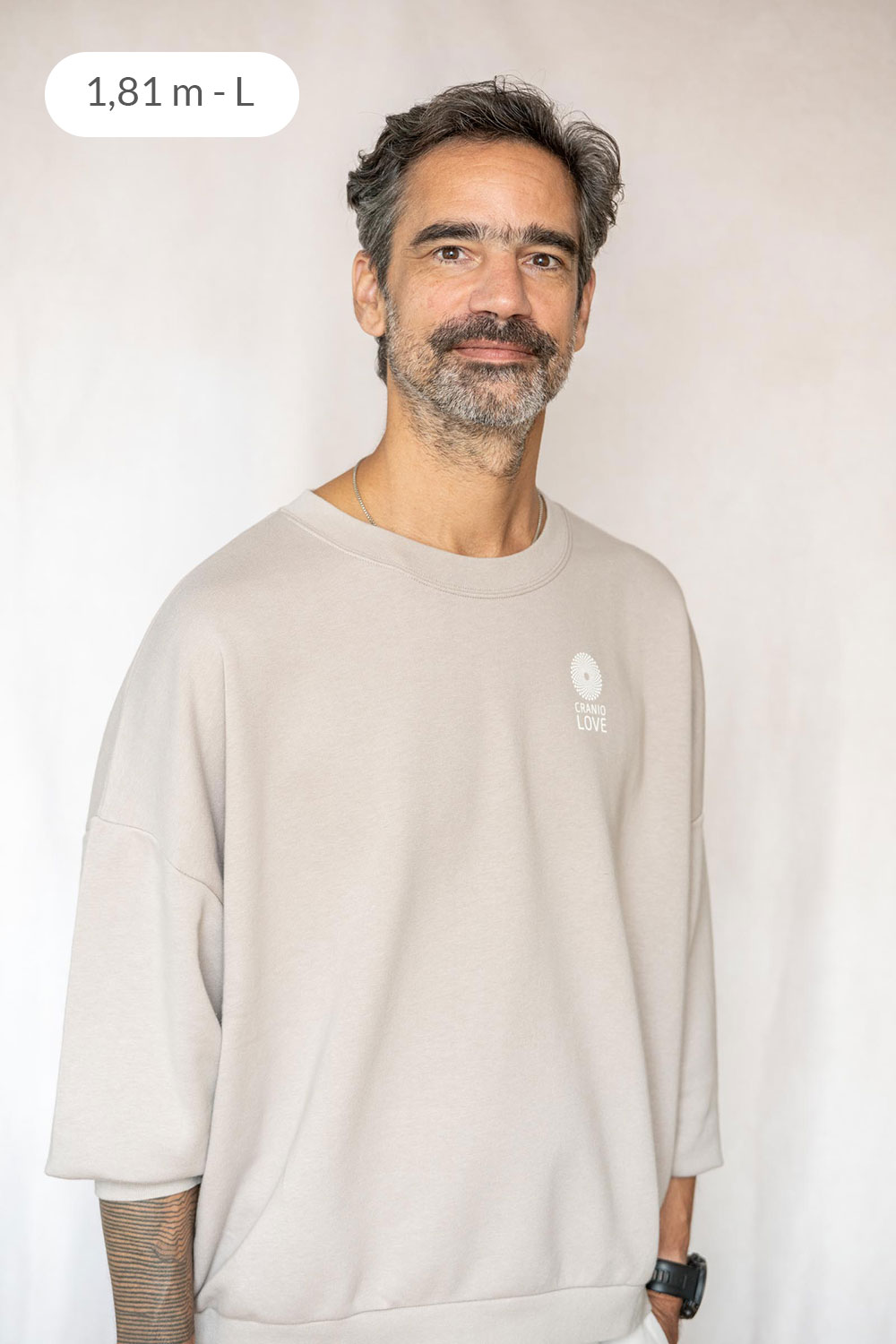 Cranio Love Pullover - Taupe – Bild 7